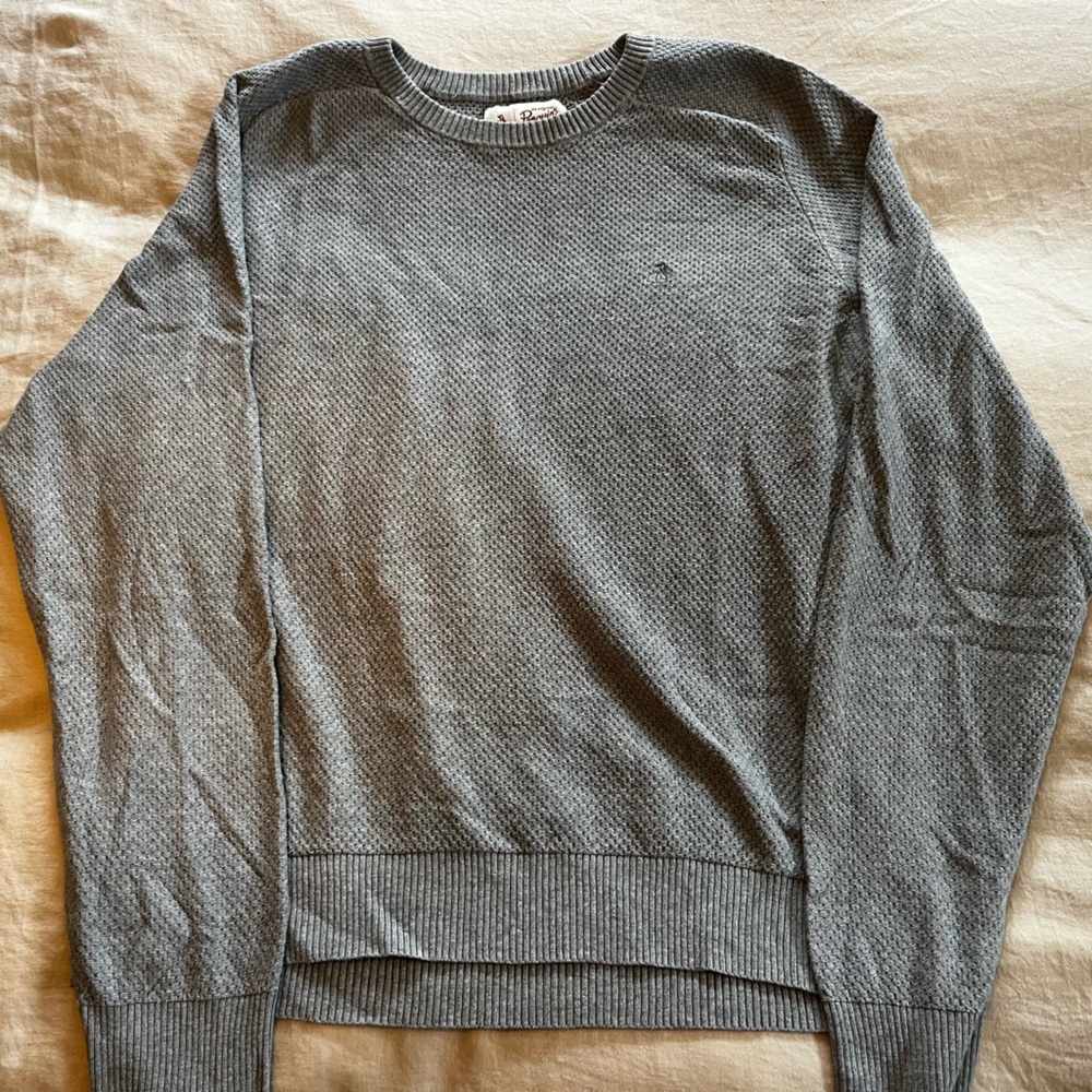 Original Penguin Men's Gray Crewneck Sweater
